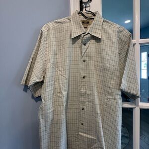 Joseph Abboud Green Casual Button Down Shirt